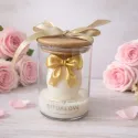 Świeca sojowa JAJKO Z KOKARDĄ w szkle świeca wielkanocna prezent handmade